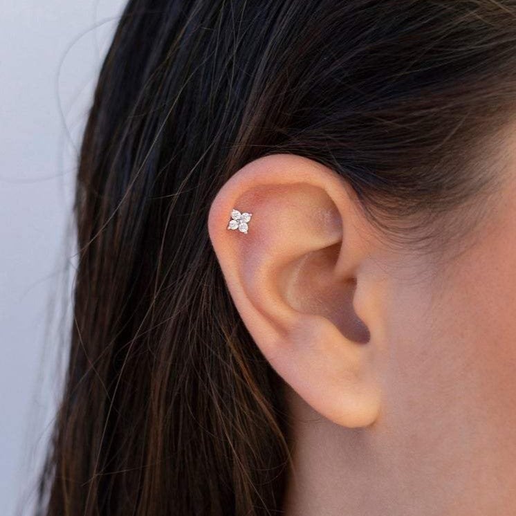 Flower Stud Earrings - Sophie