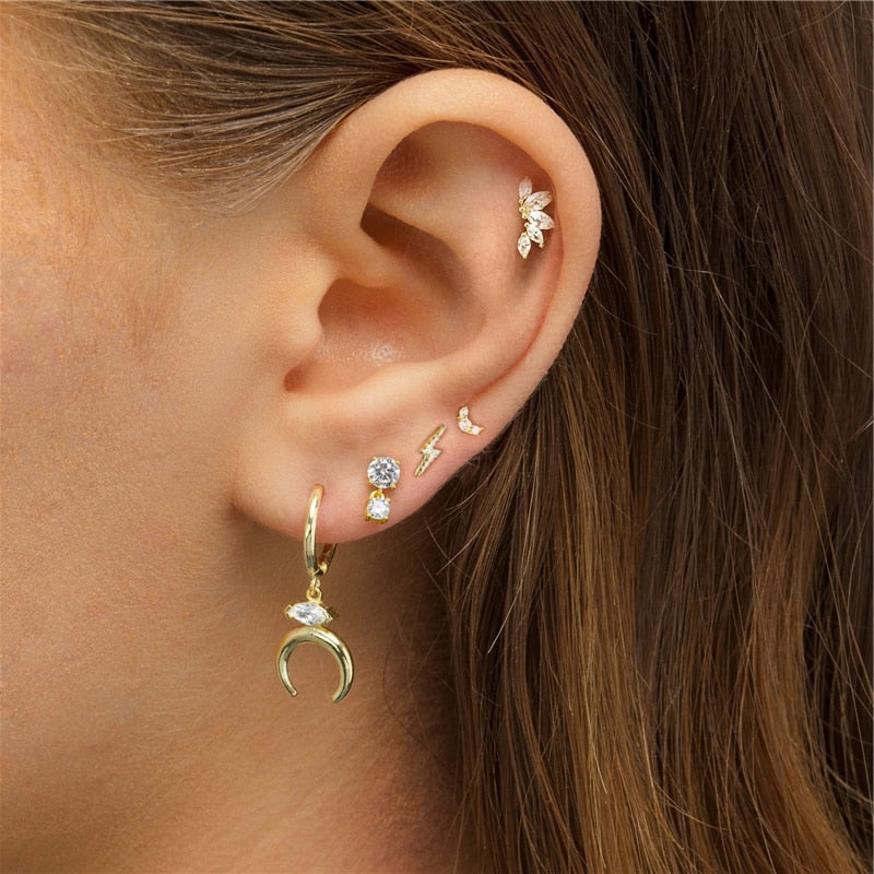 Crystal Stud Earrings – Elina