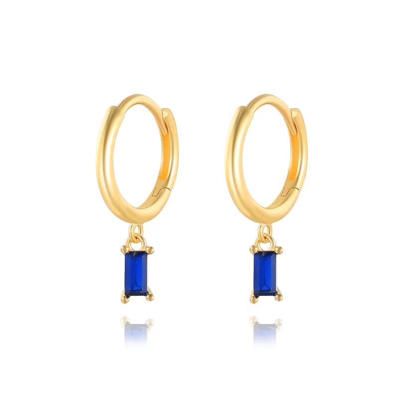Elegant Square Zirconia Earrings - Laurie