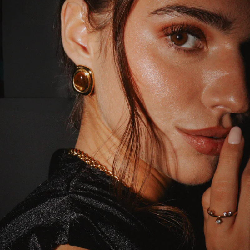 Vintage Gemstone Earrings - Estelle