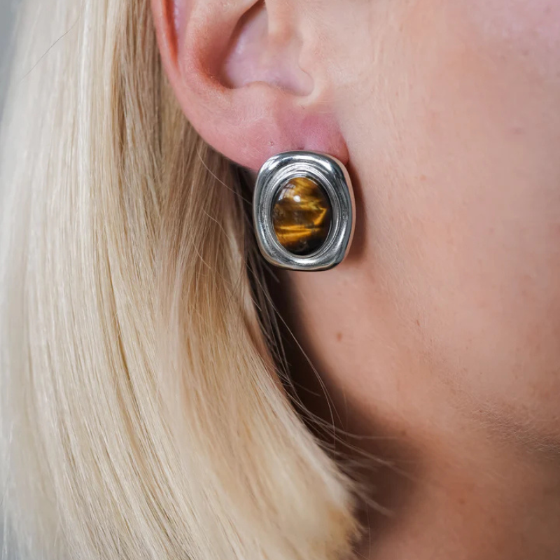 Vintage Gemstone Earrings - Estelle