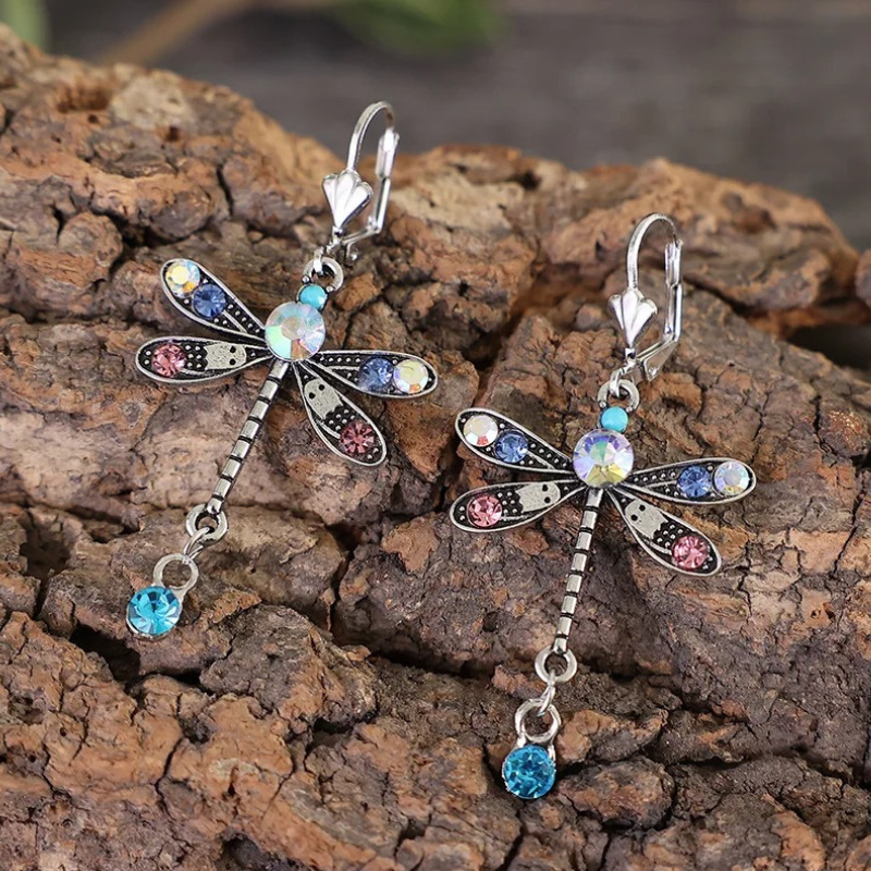 Elegant Dragonfly Earrings – Willow