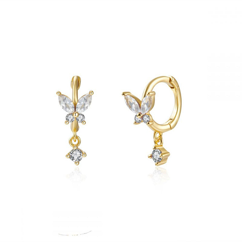 Crystal Zirconia Drop Earrings - Millie