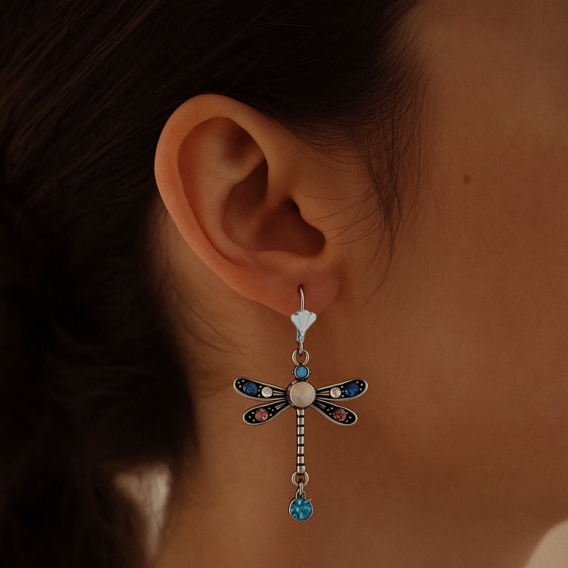 Elegant Dragonfly Earrings – Willow
