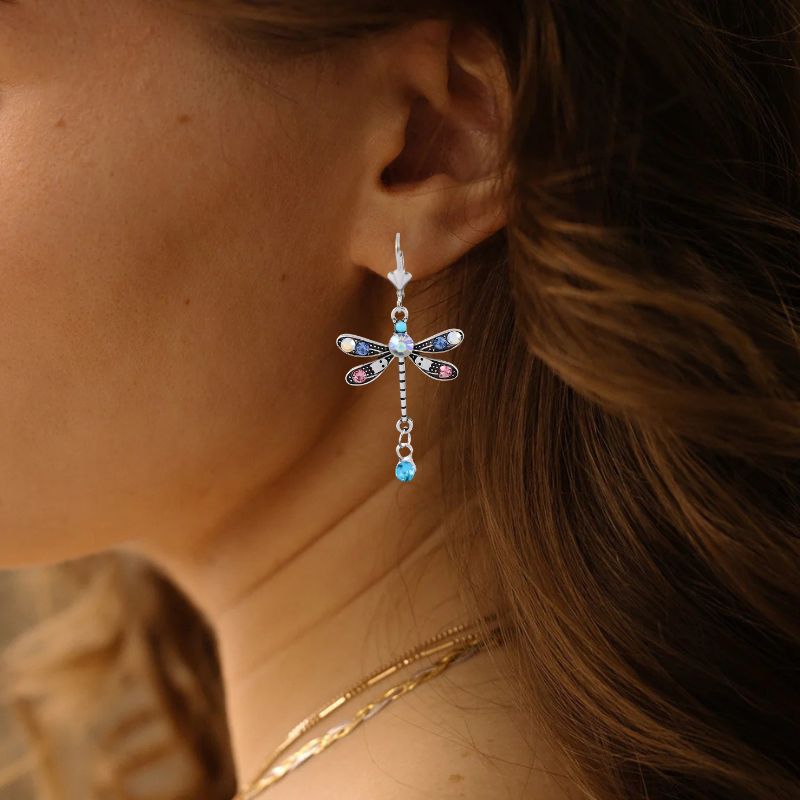 Elegant Dragonfly Earrings – Willow