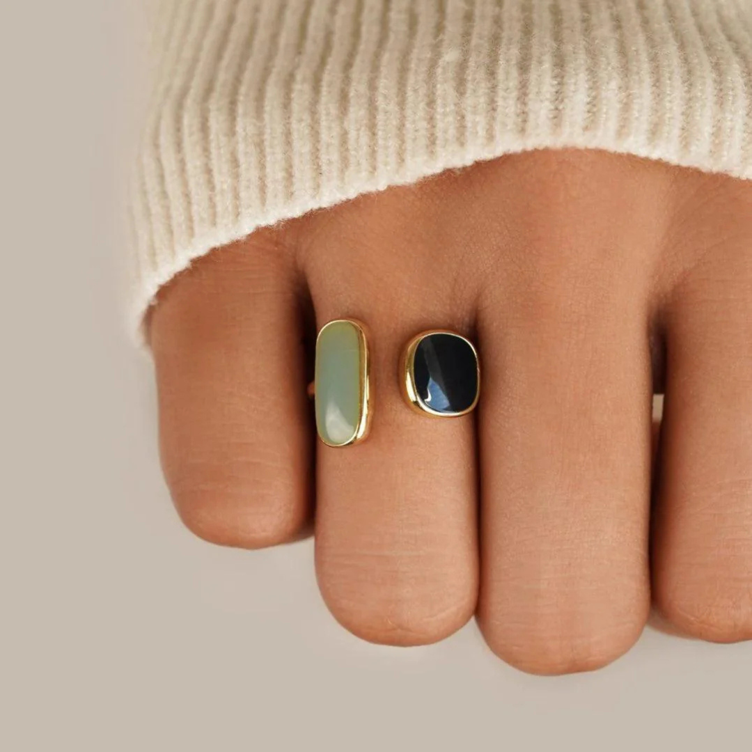 Serene Water Wave Ring - Elianna