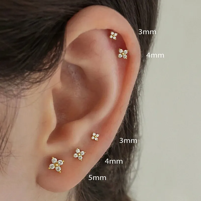 Flower Stud Earrings - Sophie