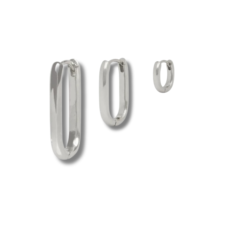 Bold Square Hoops - Elara