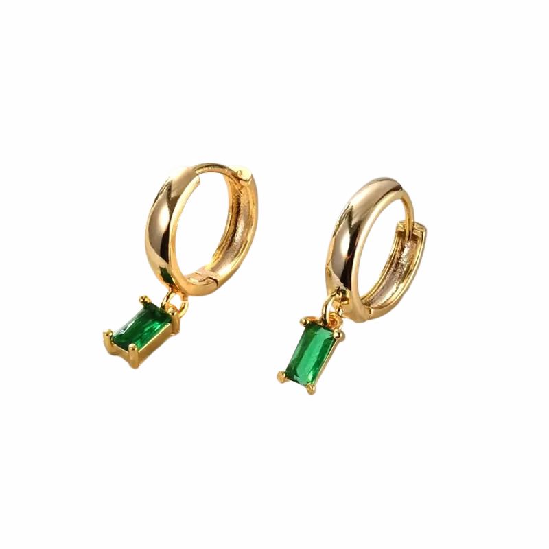 Elegant Square Zirconia Earrings - Laurie