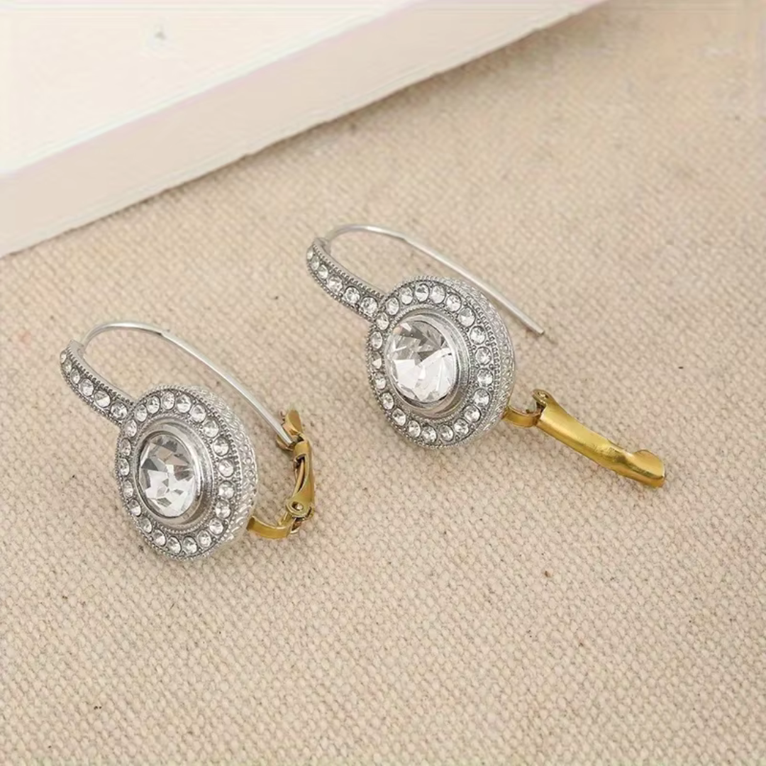 Vintage Silver Earrings with Zirconia - Stella