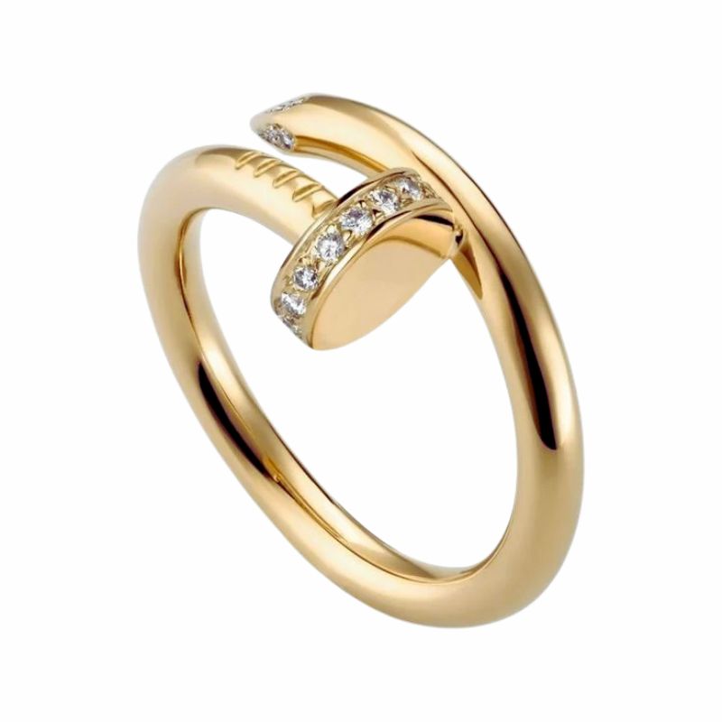 Crystal Zircon Screw Rings - Luna