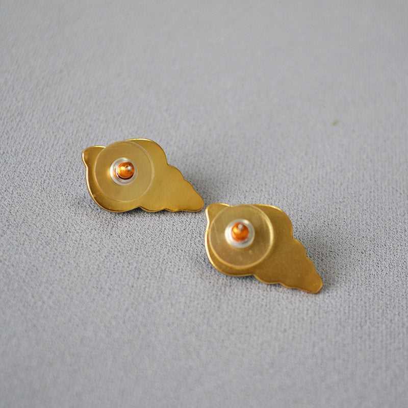 Sea Blue Shell Earrings - Celeste