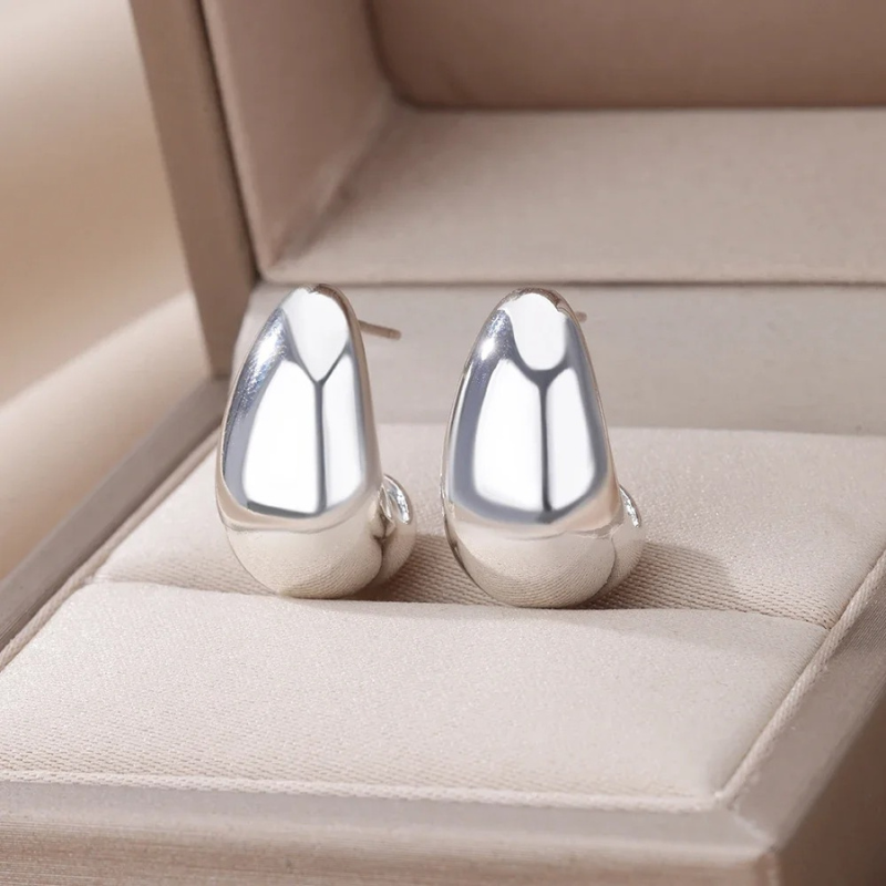Bold Drop Stud Earrings - Penelope