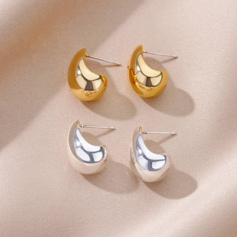 Bold Drop Stud Earrings - Penelope