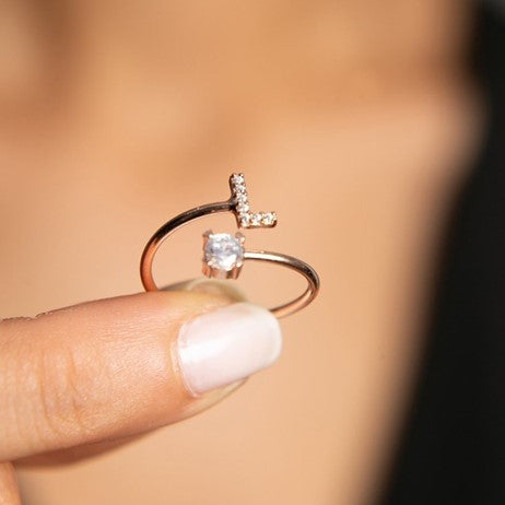 Initial Rings for Women - Elodie