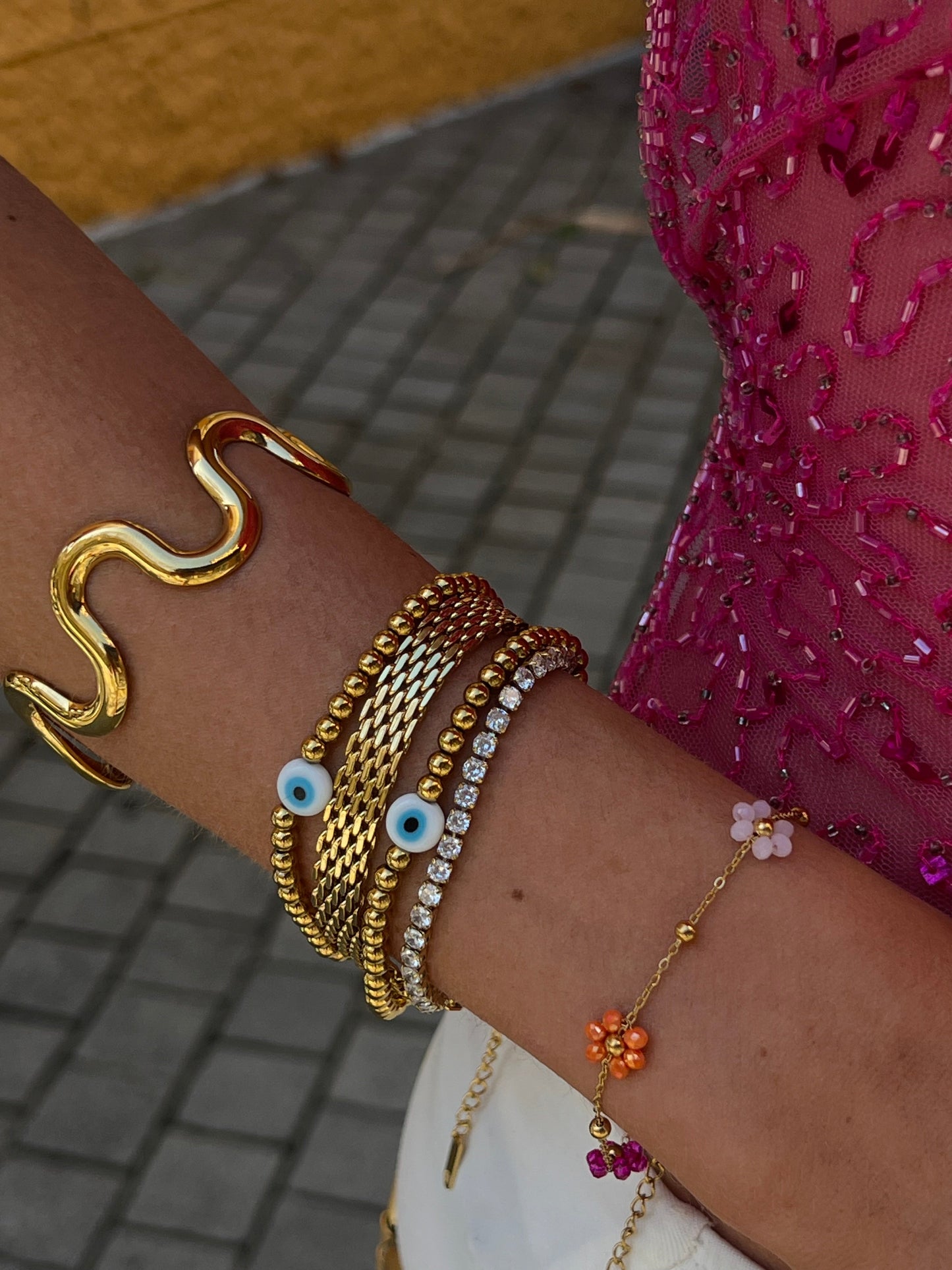 Samantha Flower Bracelet