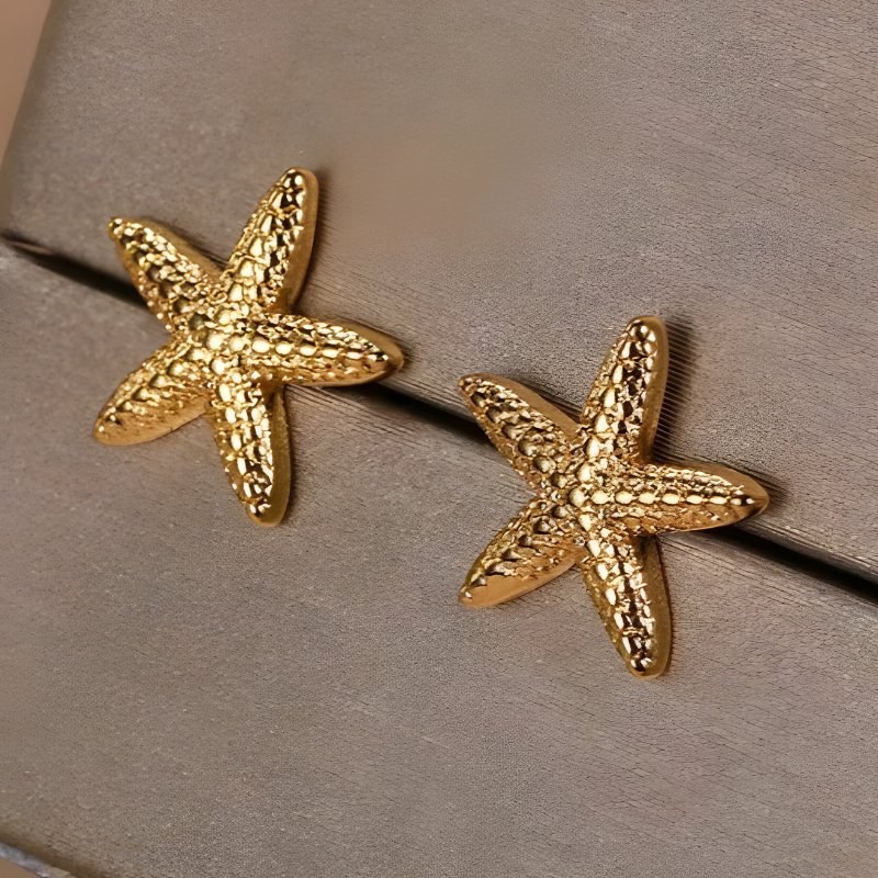 Modern Star-Fish Studs - Siena