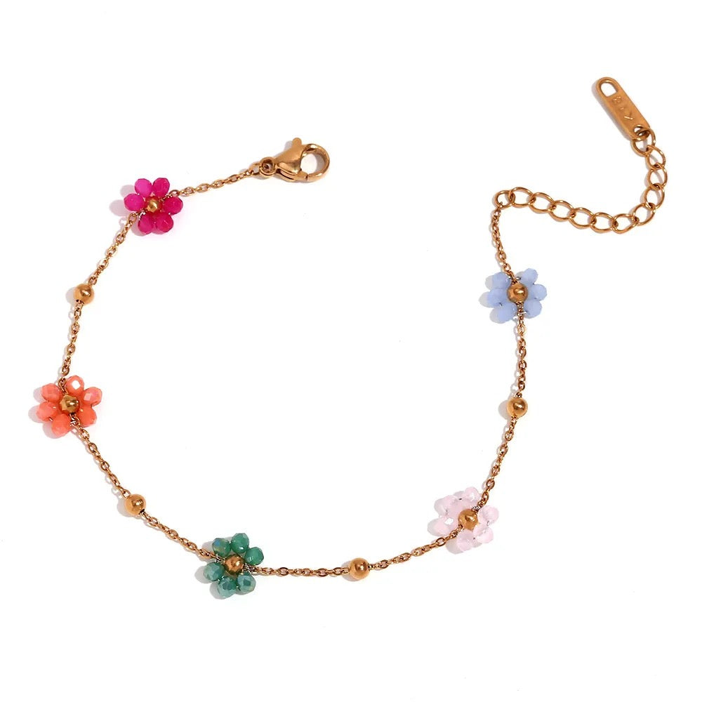 Samantha Flower Bracelet
