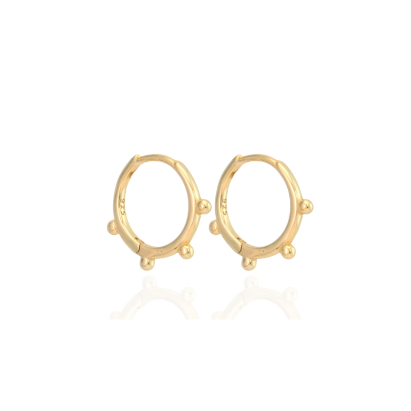 Beaded Hoop Earrings - Elowen