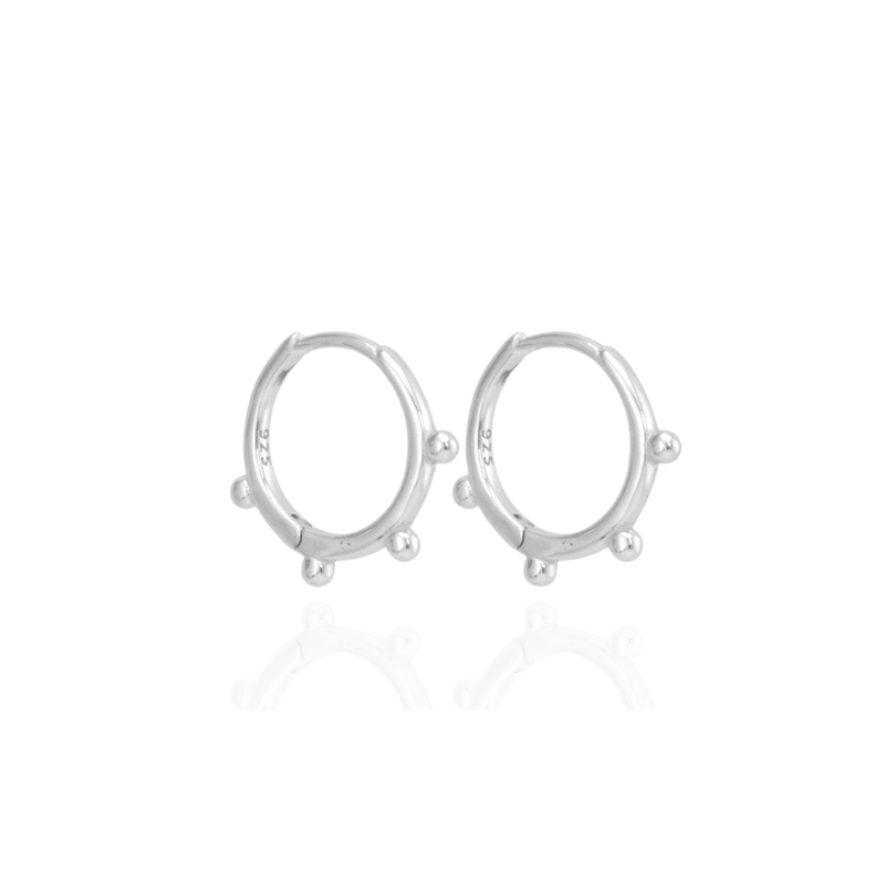 Beaded Hoop Earrings - Elowen
