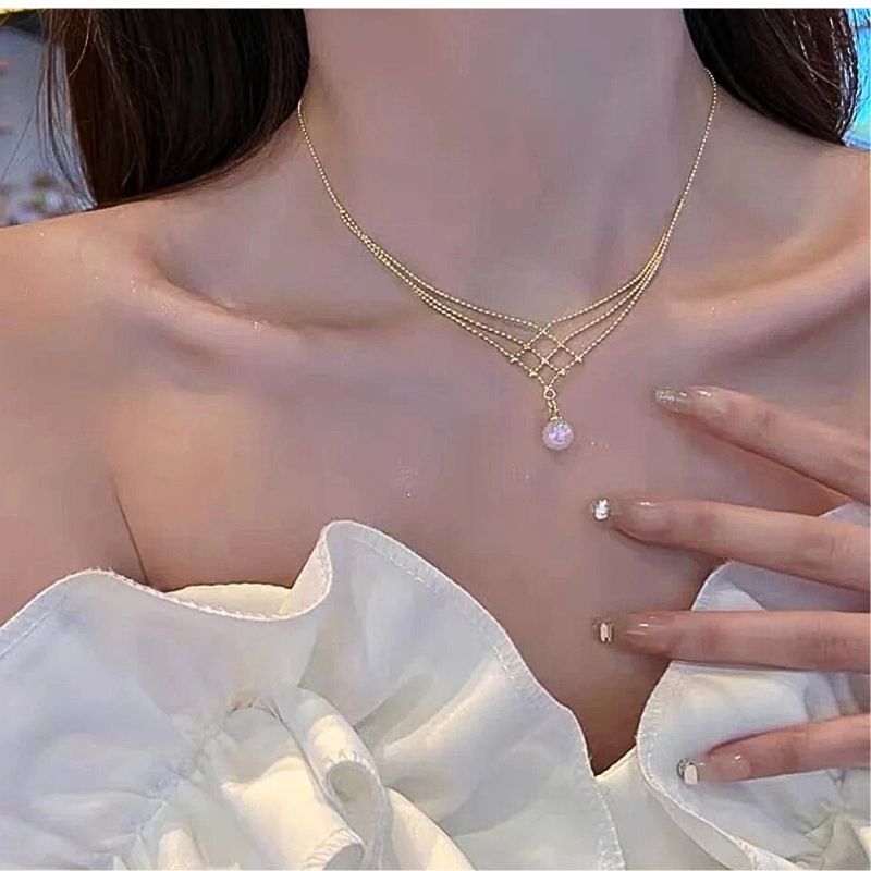 Woven Pearl Necklace | Ella