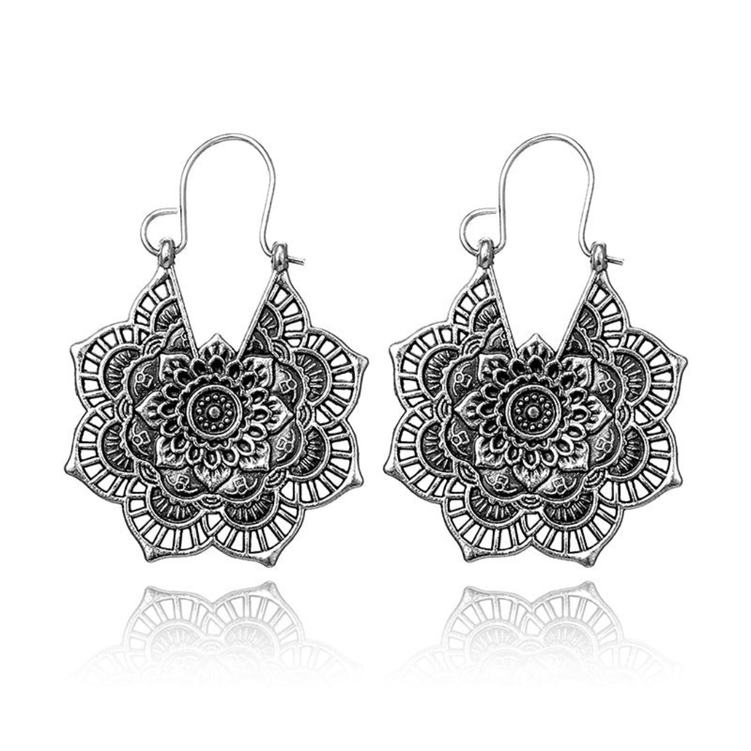 Lotus Mandala Earrings | Aria