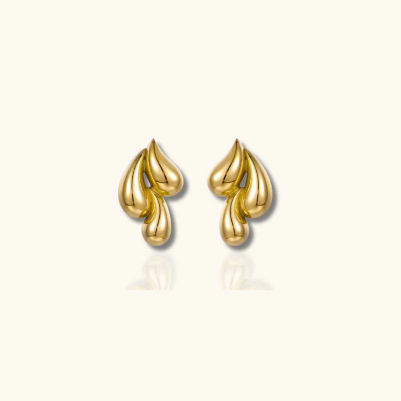Gold-Plated Drop Earrings - Mia
