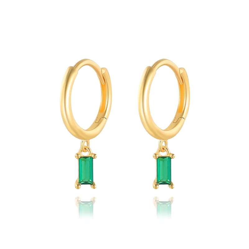 Elegant Square Zirconia Earrings - Laurie