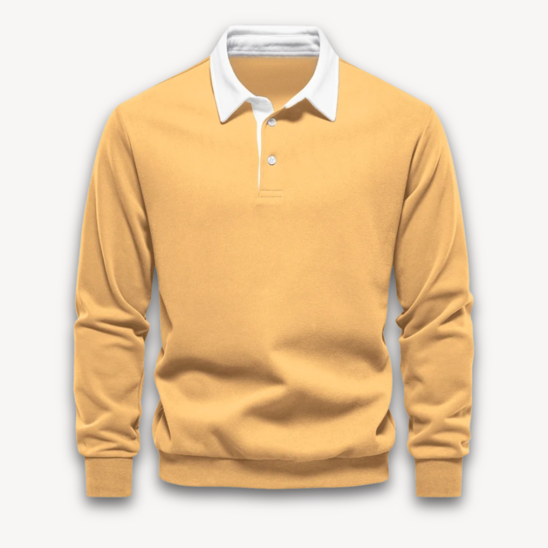 James Cotton Polo Sweater | Collared Long Sleeve Jumper