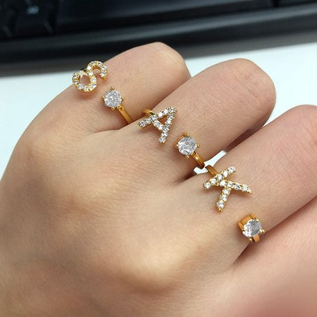 Initial Rings for Women - Elodie