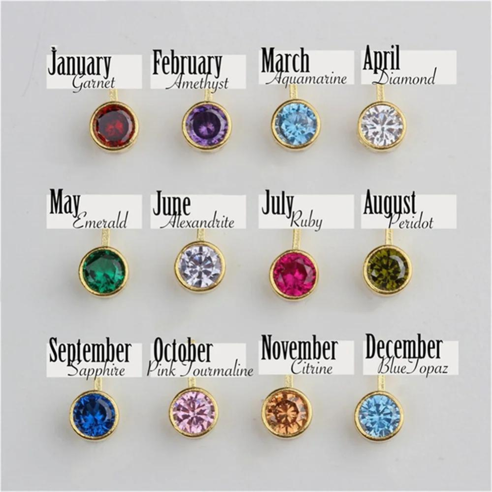 Birthday flower bracelet - Bracelet with birthstone and flower