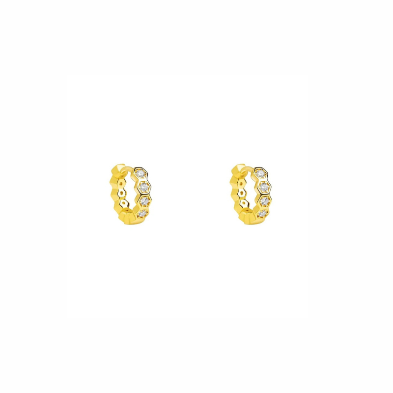 Hive Hoop Earrings Geometric - Alexa