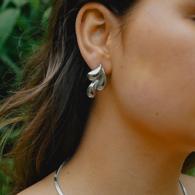 Gold-Plated Drop Earrings - Mia