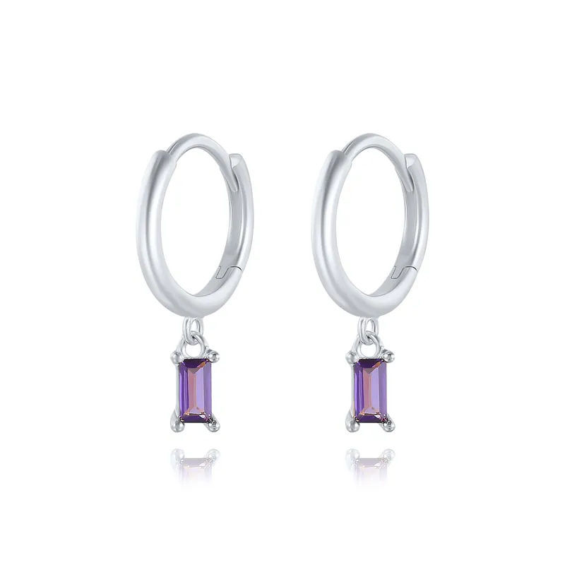 Elegant Square Zirconia Earrings - Laurie