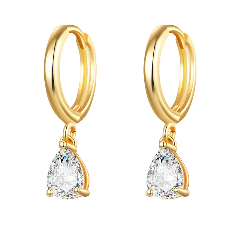 Zirconia Drop Earrings - Georgia
