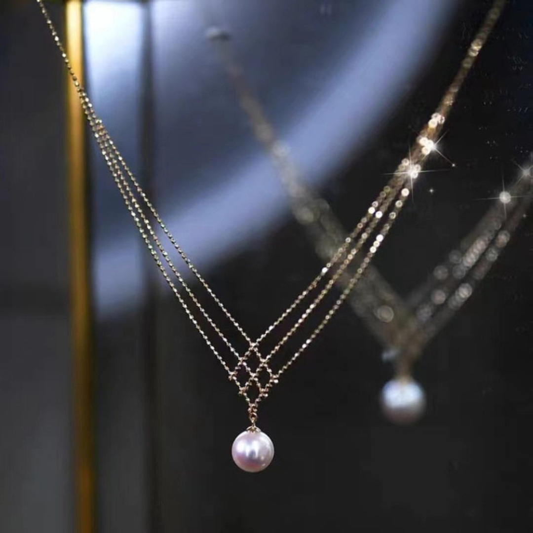 Woven Pearl Necklace | Ella