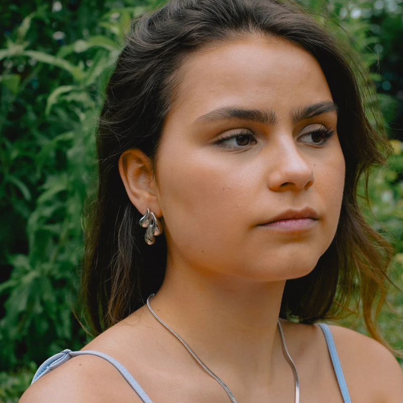 Gold-Plated Drop Earrings - Mia