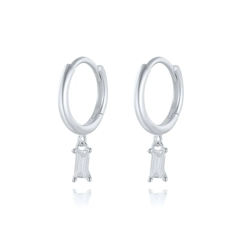 Elegant Square Zirconia Earrings - Laurie