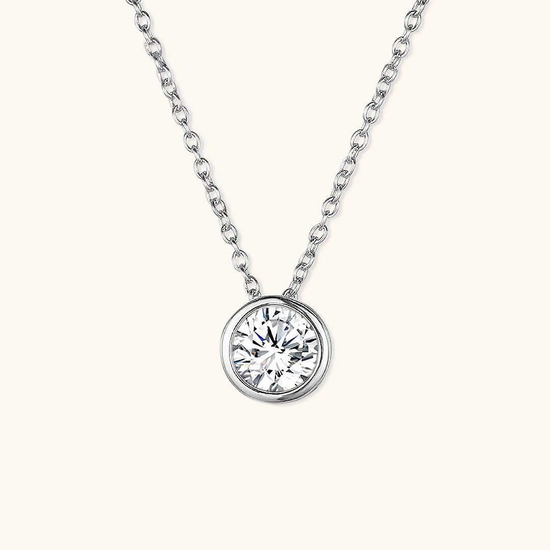 Radiant Birthstone Pendant Necklace - Amelia