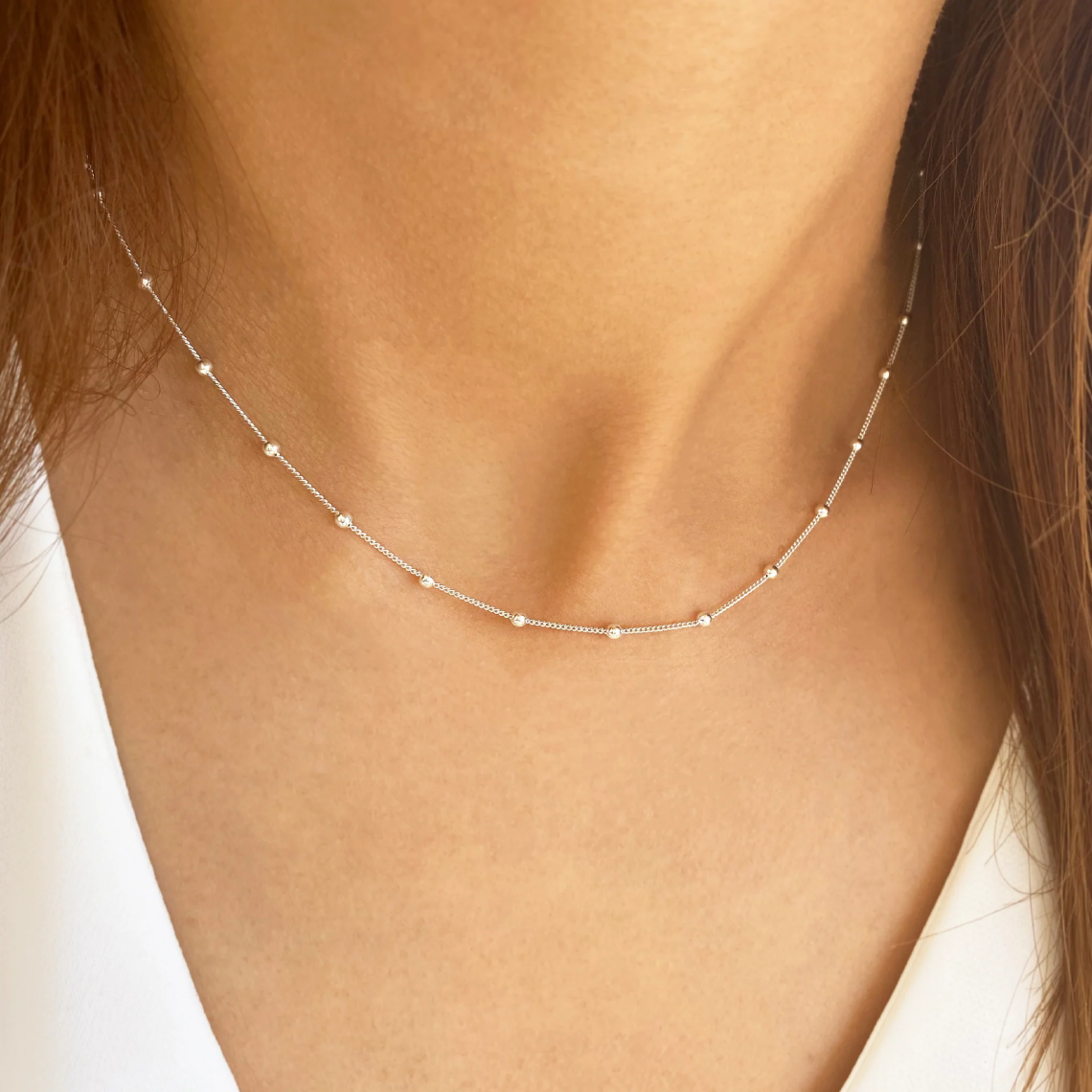 Satellite choker necklace - Golden luxury necklace
