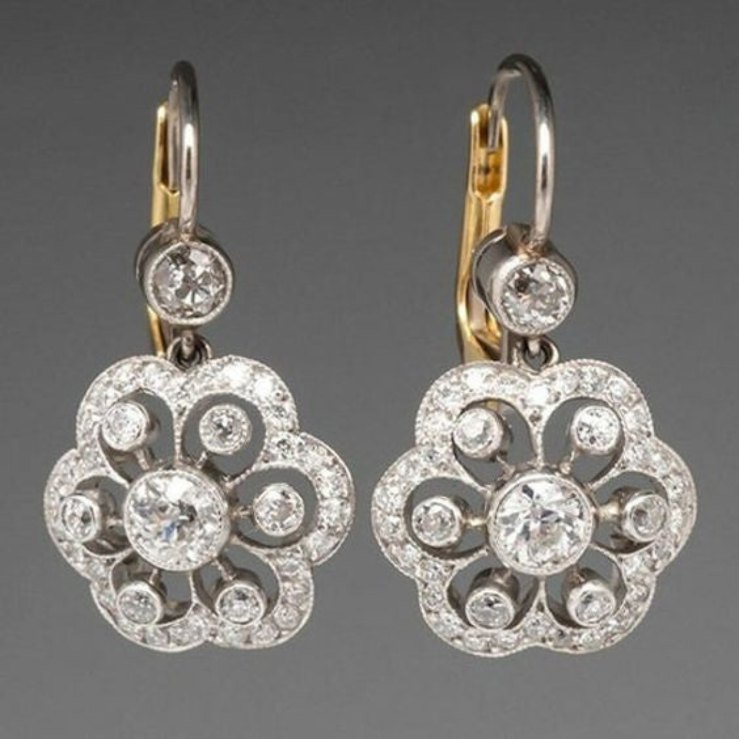 Vintage Crystal Mandala Earrings | Clara
