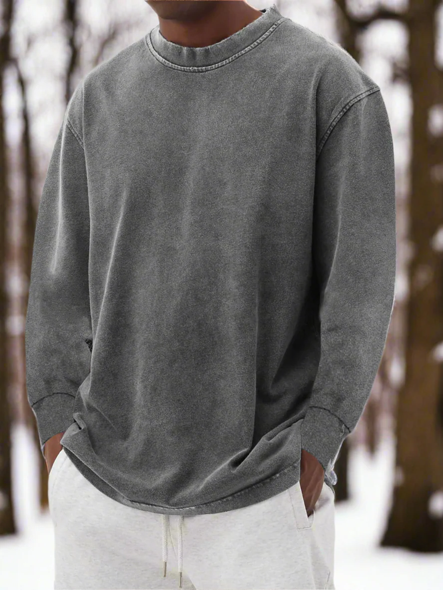 Harry Cotton Crewneck Sweater | Relaxed Fit Casual Sweater