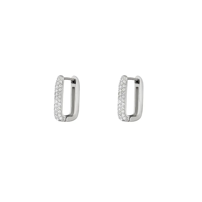 Sparkling Hoop Earrings - Luna