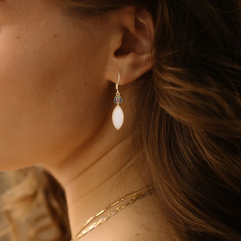 Petal-Shaped Earrings - Mina