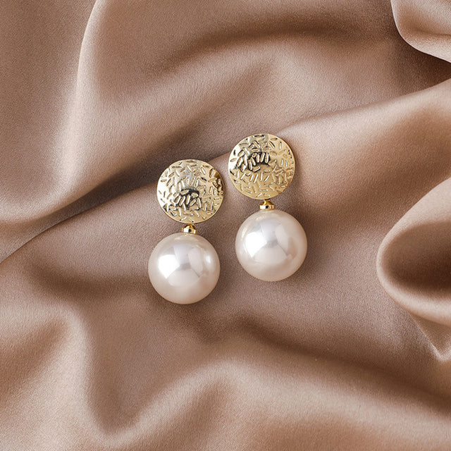 Champagne Pearl Earrings