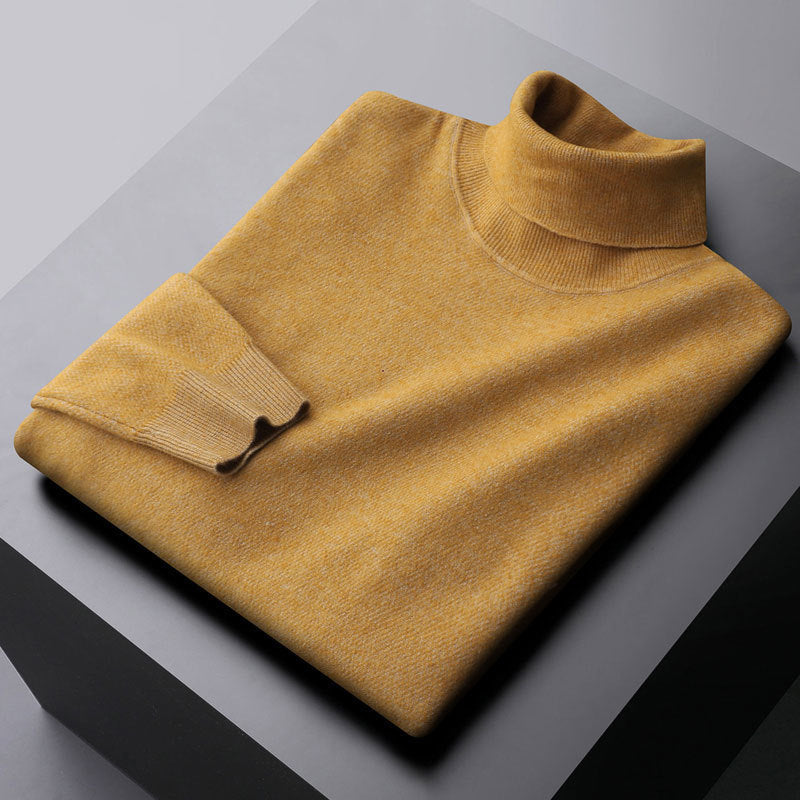Theodore Wool Turtleneck Sweater | Casual Hip-Length Sweater
