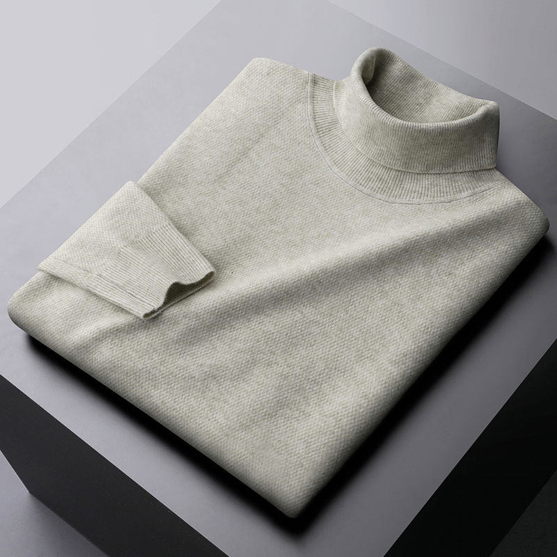 Theodore Wool Turtleneck Sweater | Casual Hip-Length Sweater