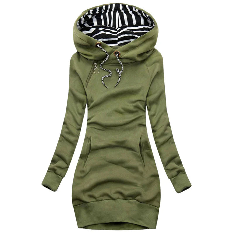 Isabella Fleece Hooded Jacket | Slim Fit Casual Jacket