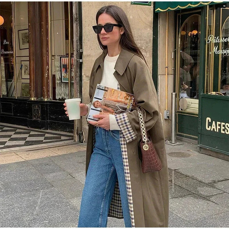Veronica Wool Single-Breasted Coat | Relaxed Fit Midi Coat