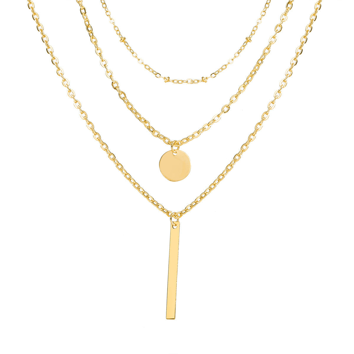 Three-Piece Gold Necklace - Vivienne
